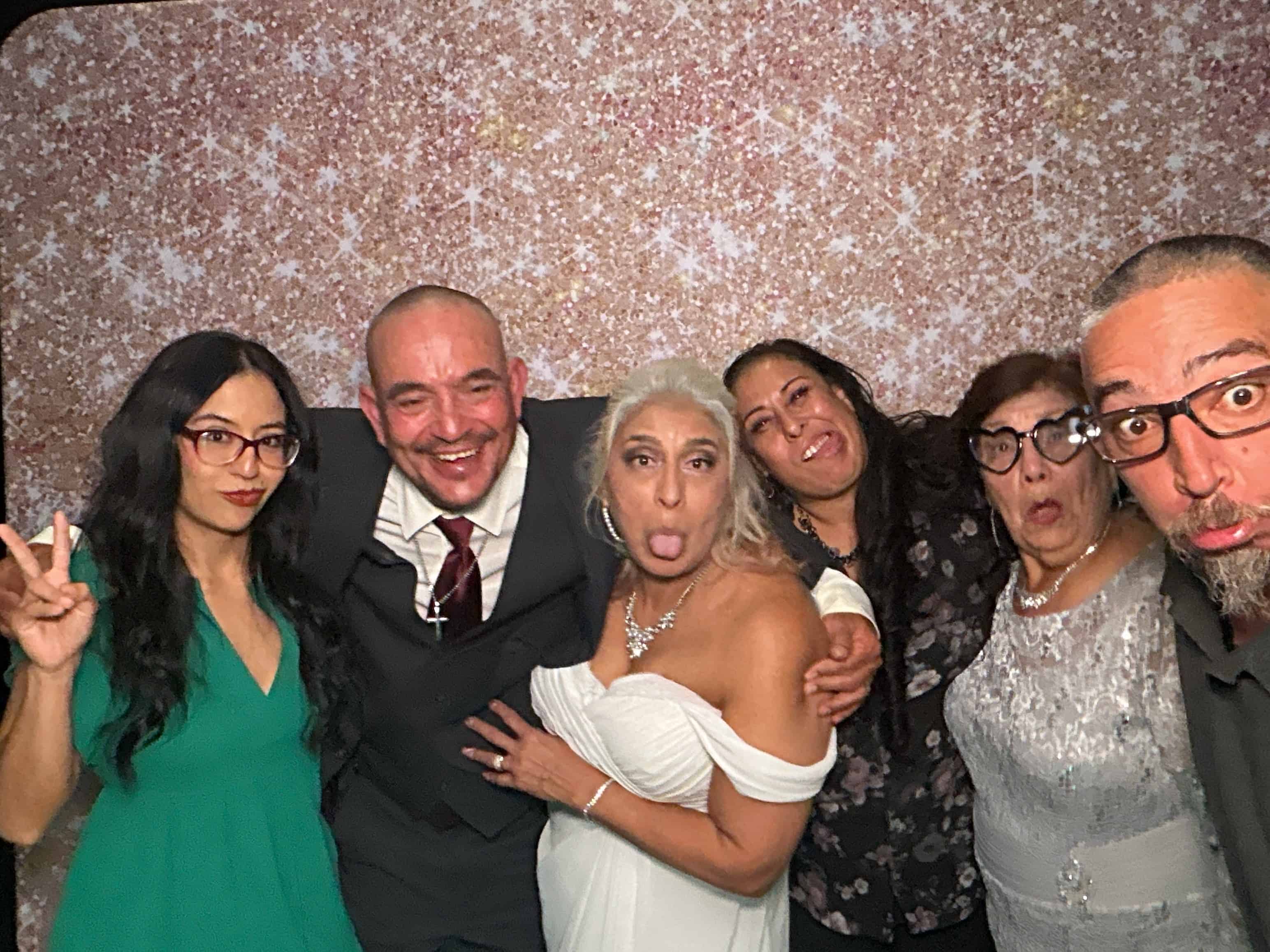 wedding party photobooth rental strips